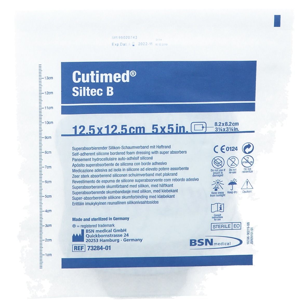 Cutimed® Siltec B 12,5 x 12,5 cm
