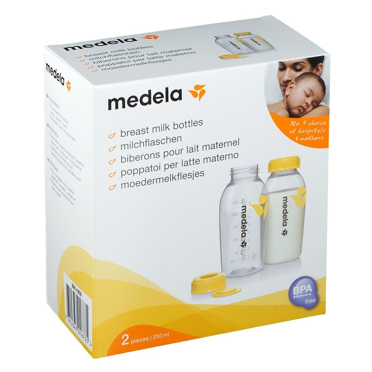 medela® Biberon pour lait maternel 2 x 250 ml