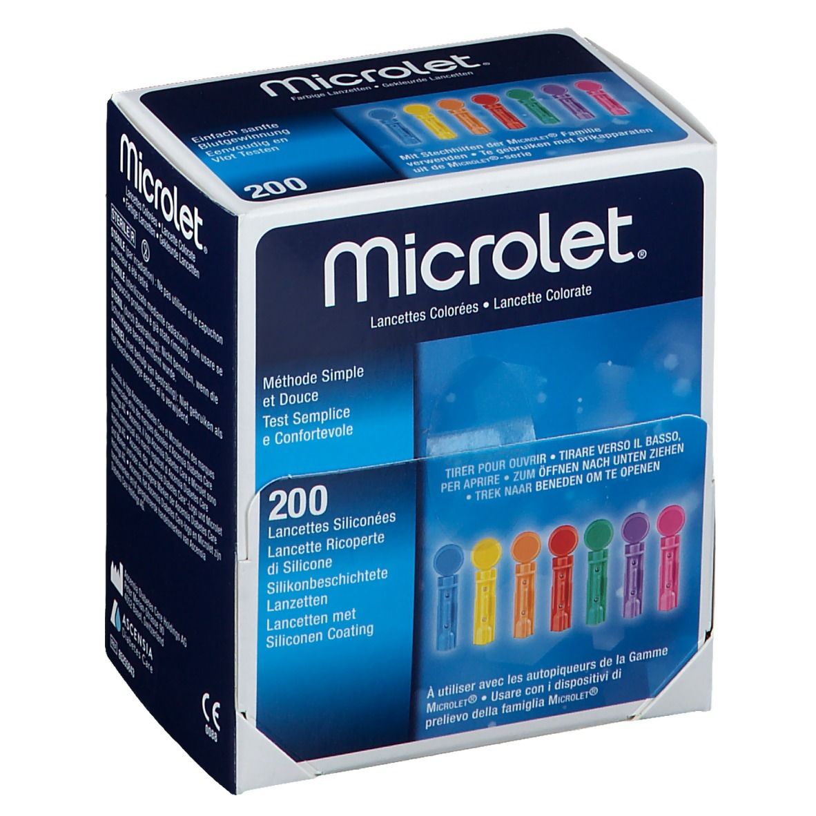 Bayer Microlet Lancetten Stérile Coloré
