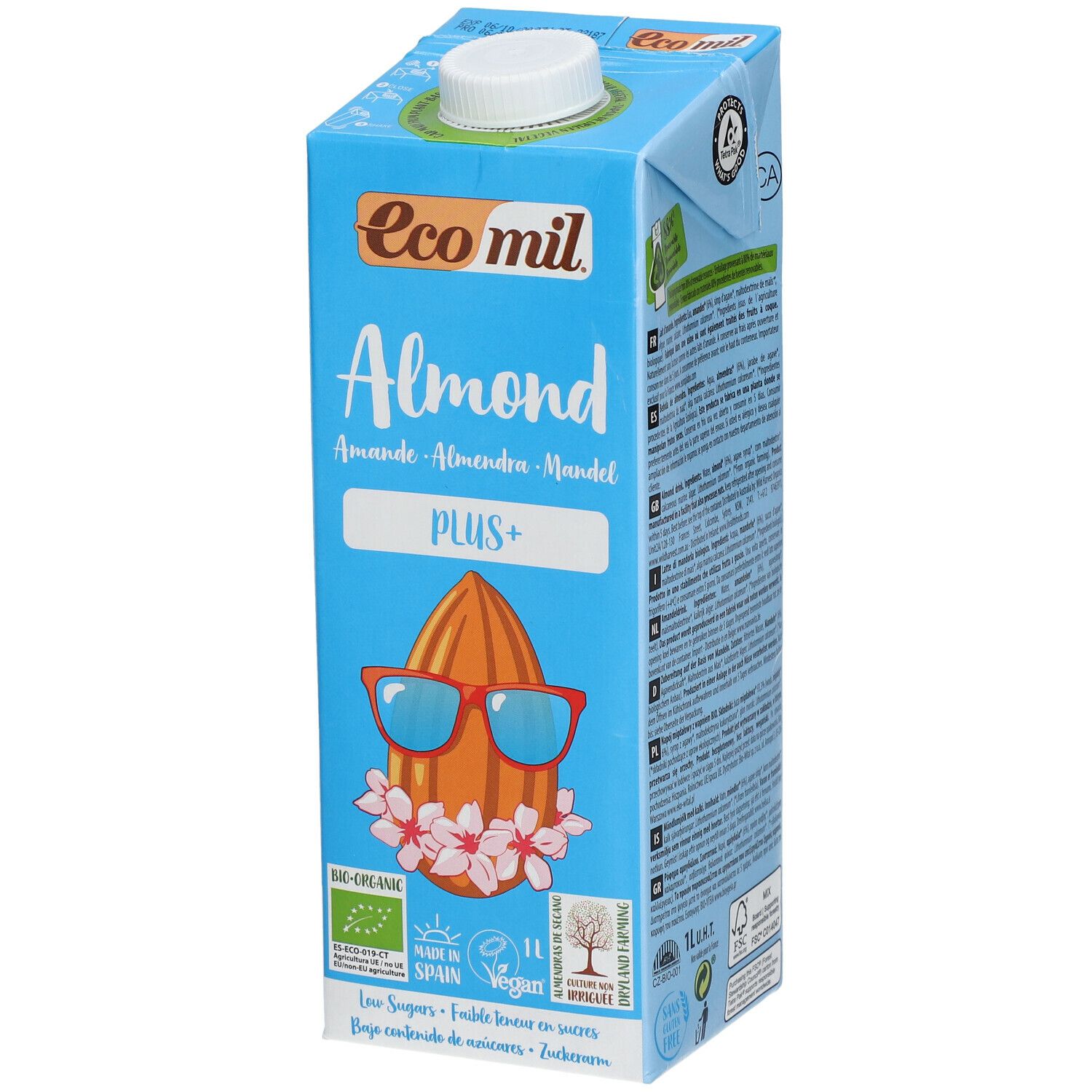 Ecomil Lait d’amande Original Plus+ Bio 1 L