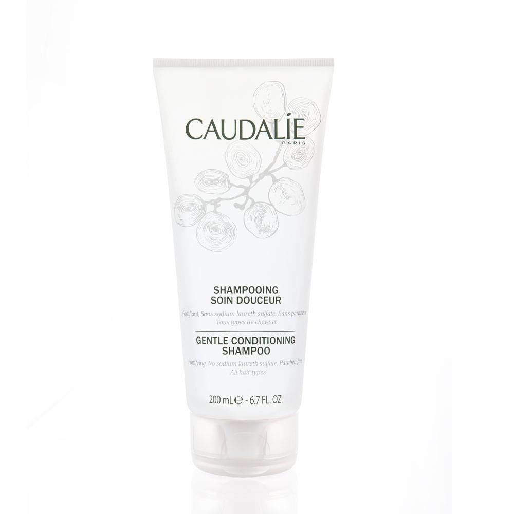 Tube blanc avec texte Caudalie et nom du produit. Contient du shampooing. 200 ml.