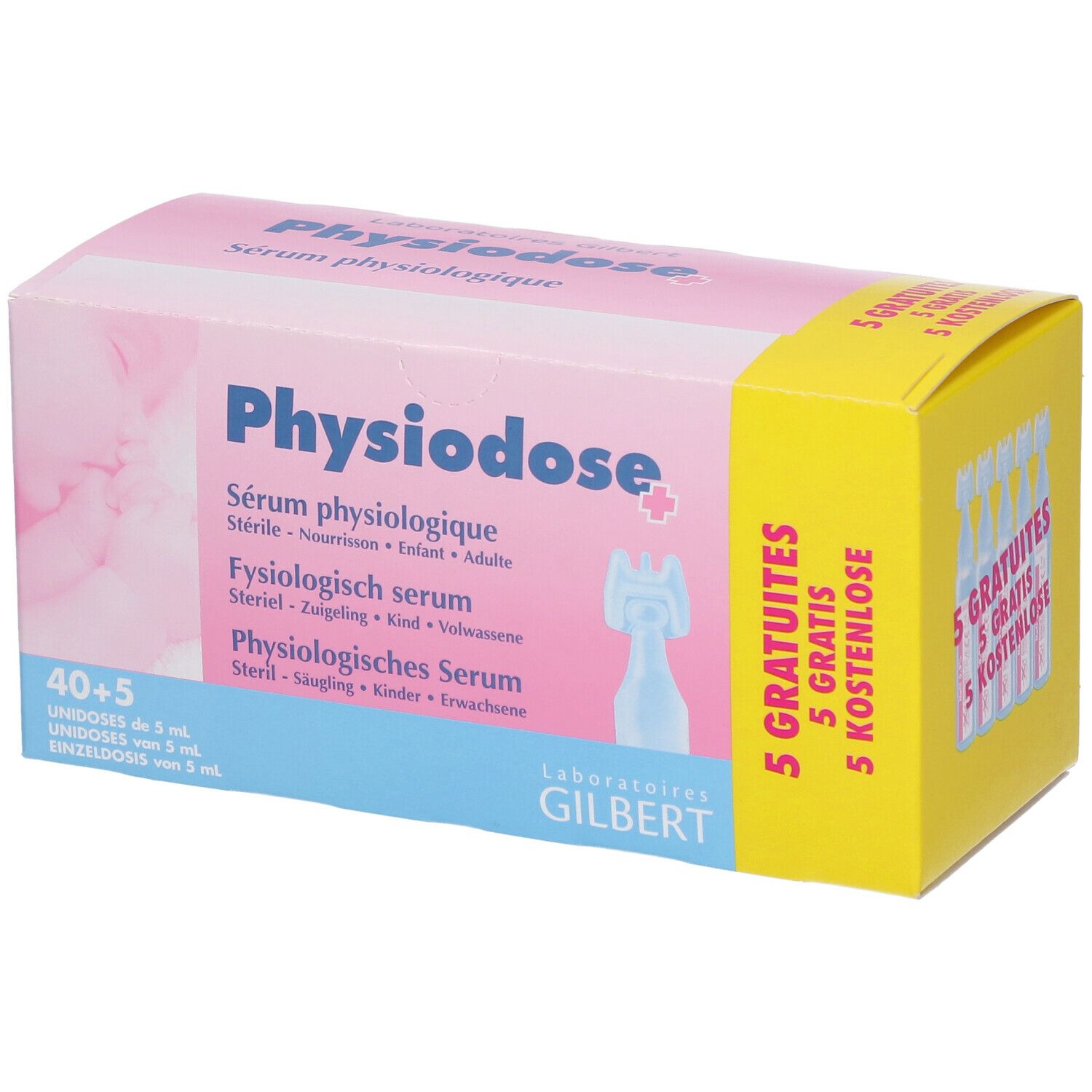 Gratuites Physiodose Serum Physiologique Sterile 40 x 5ml New in box