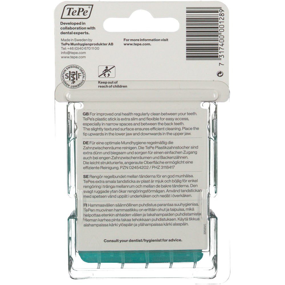 Rückseite der Verpackung mit Text. Enthält Informationen zur Anwendung und Inhaltsstoffe. Mit Logo und Qualitätszeichen.