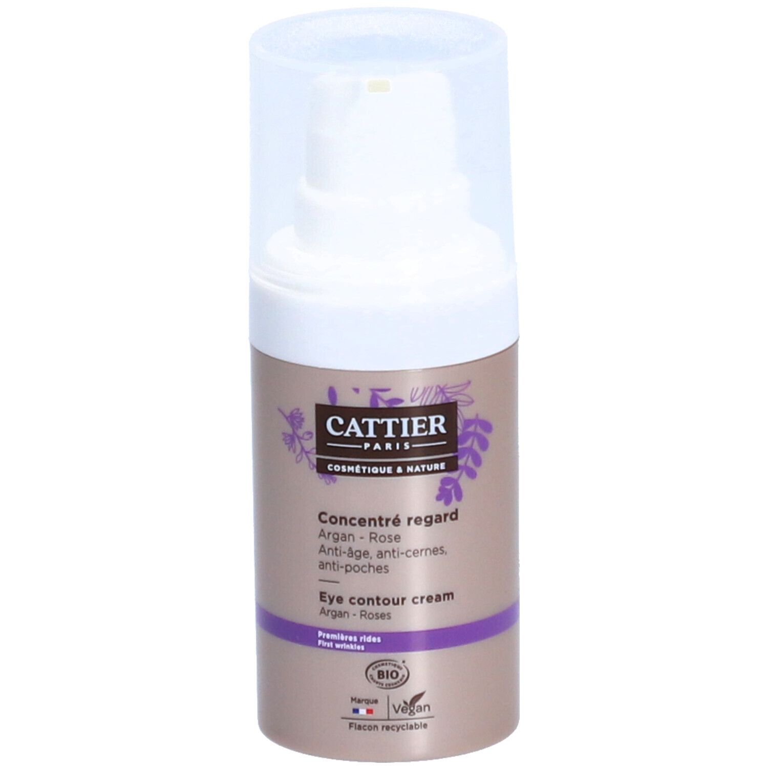 Cattier Geconc. oogcreme anti-age/anti-wallen bio 15ml 15 ml Augencreme