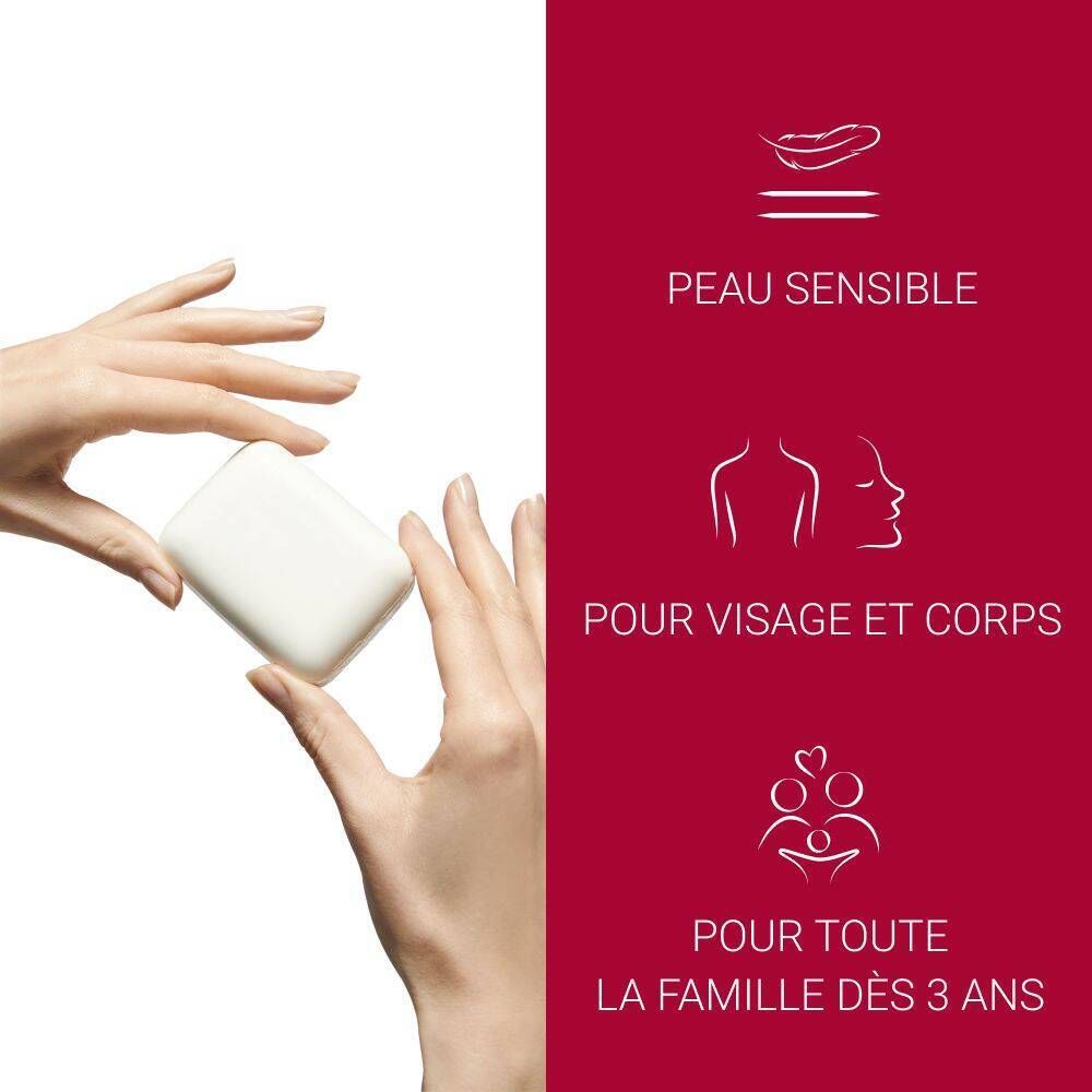 Pain dermatologique Eucerin pH5. Pour visage et corps, pour toute la famille dès 3 ans.