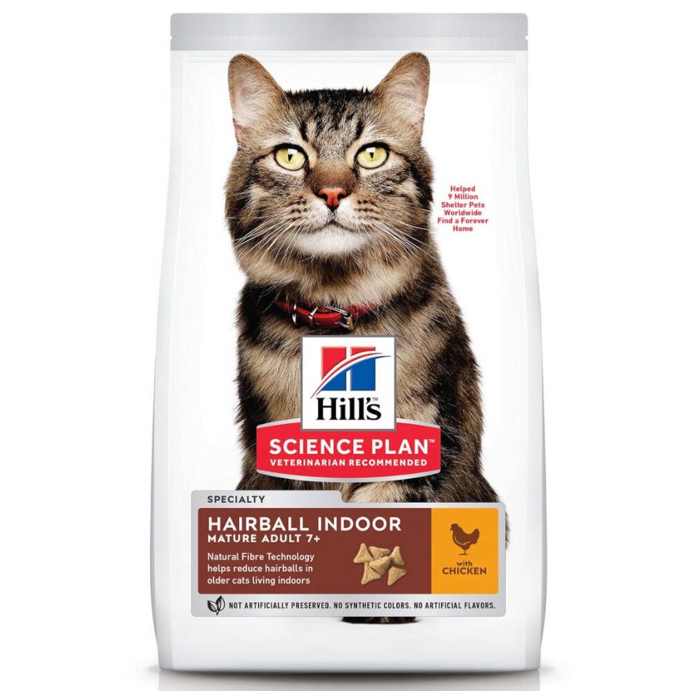 Hill's Science Plan™ Hairball Indoor Aliment pour chat mature