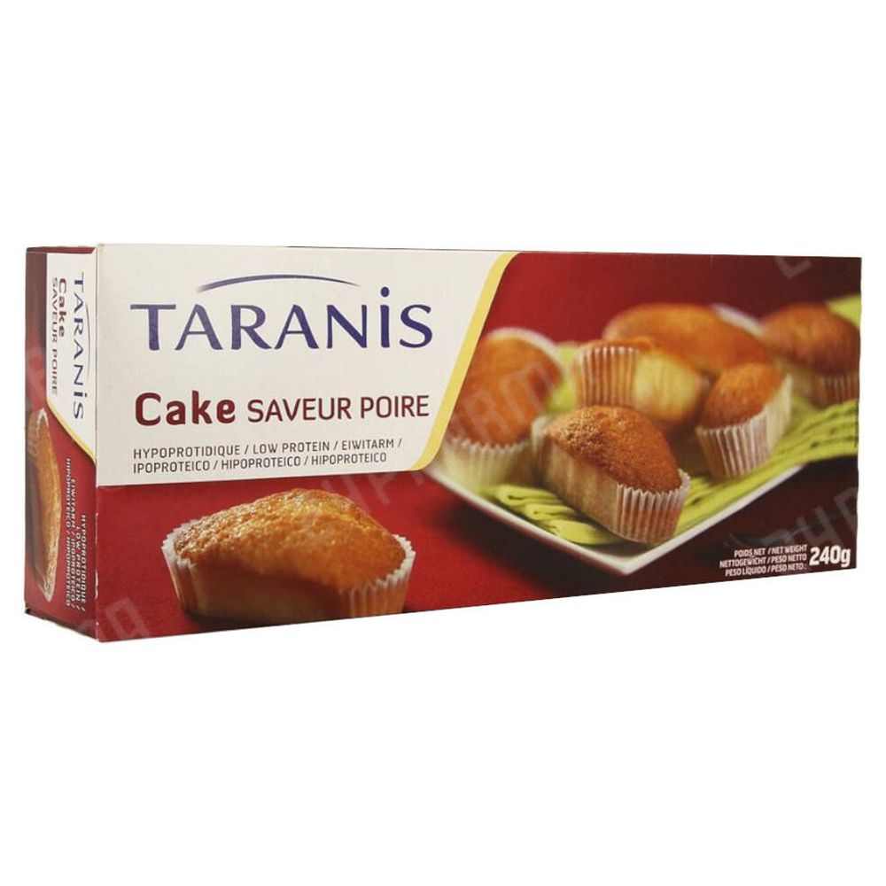 Taranis Cakes hypoprotidiques saveur poire