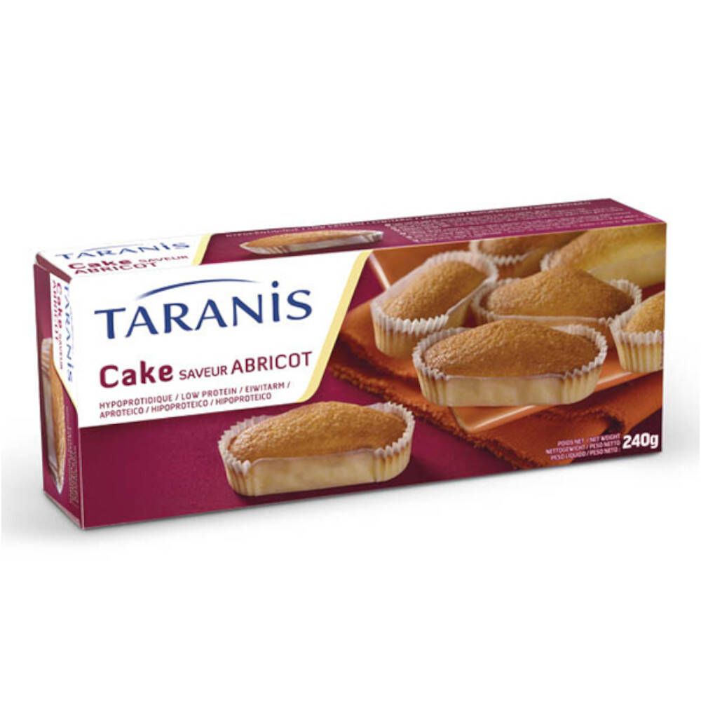 Taranis Cakes hypoprotidiques saveur abricot