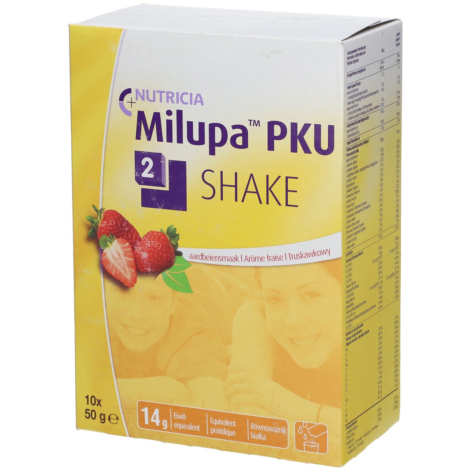 PKU2 shake aardbei vanille 500 Poeder