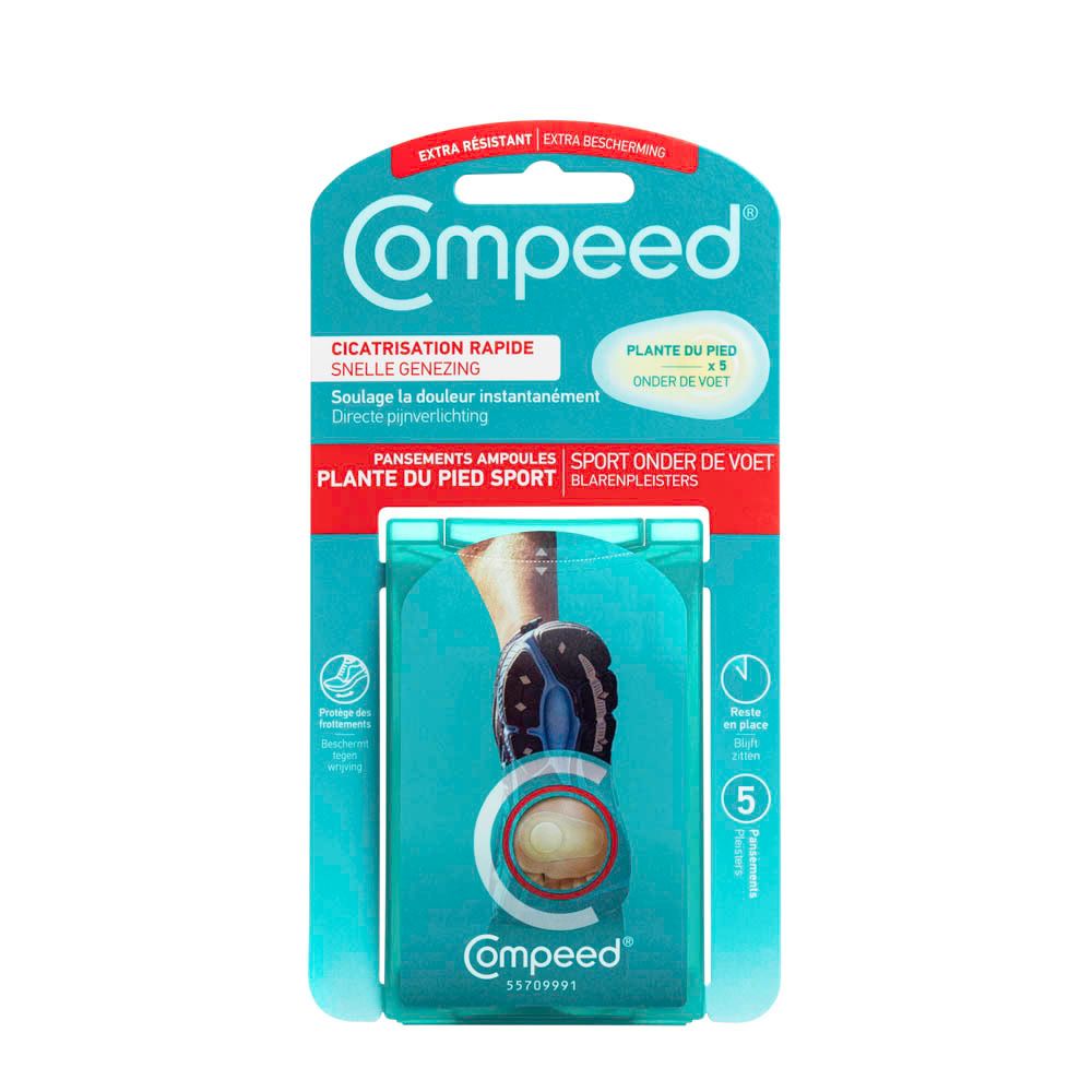 Compeed blarenpleisters, 5 stuks. Snelle genezing, directe pijnverlichting. Voor sporters.