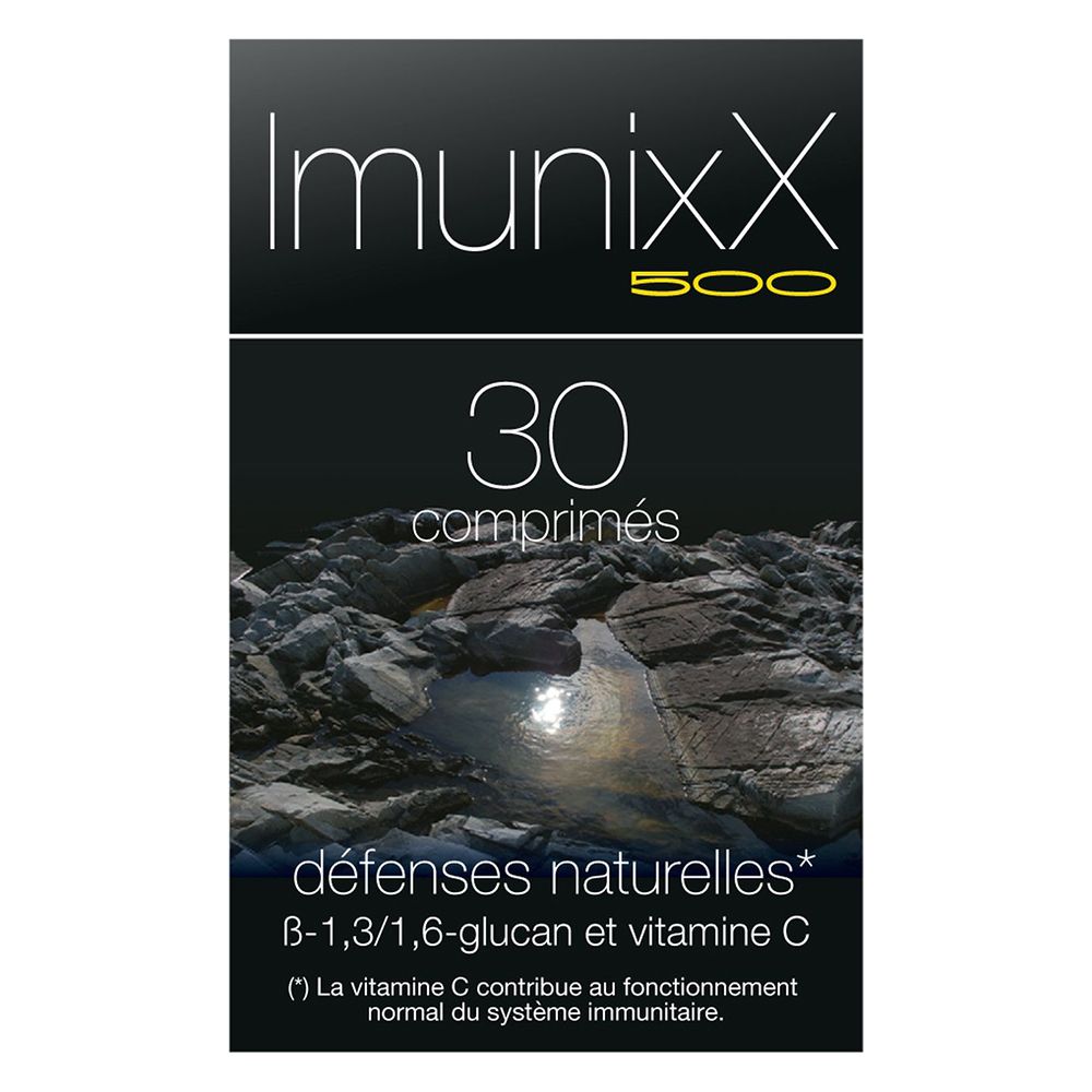 Boîte noire Imunixx 500, 30 comprimés. Défenses naturelles. B-1,3/1,6-glucan.