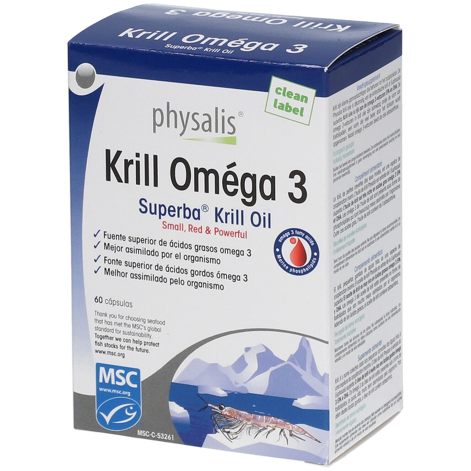 Physalis® Krill Omega 3 60 pz | Redcare