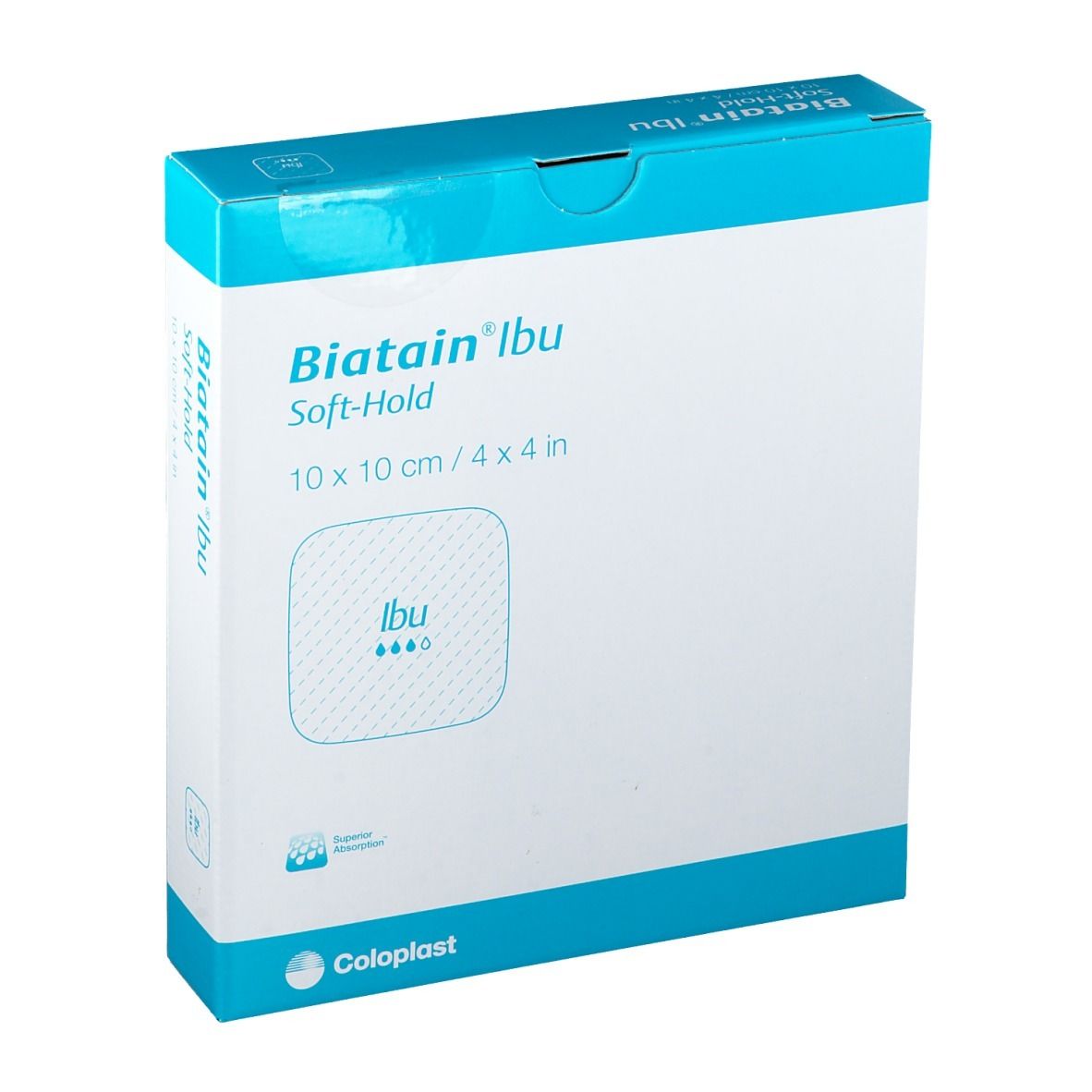 Coloplast Biatain® Ibu Soft-Hold 10 cm x 10 cm
