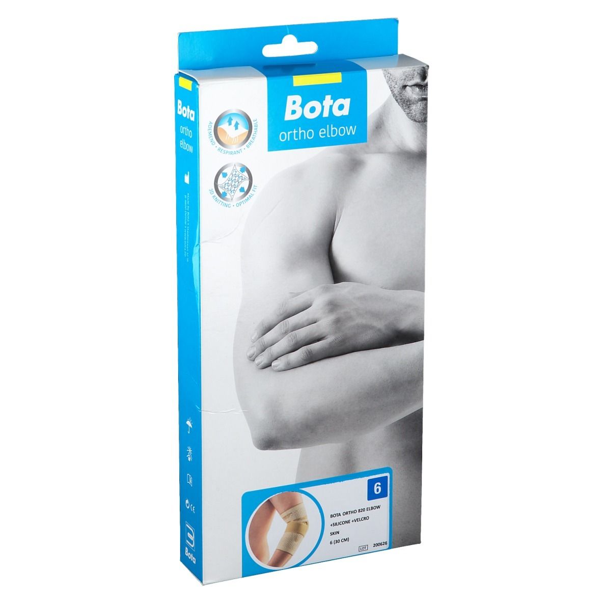 Bota Ortho Elbow 820 + Silicone + Velcro Skin Taille 6