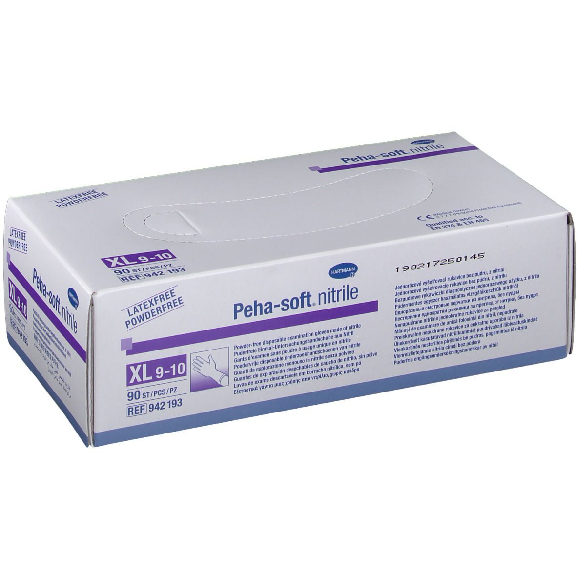 Peha-soft® nitrile puderfrei unsteril Untersuchungshandschuhe Gr. XL 9 - 10