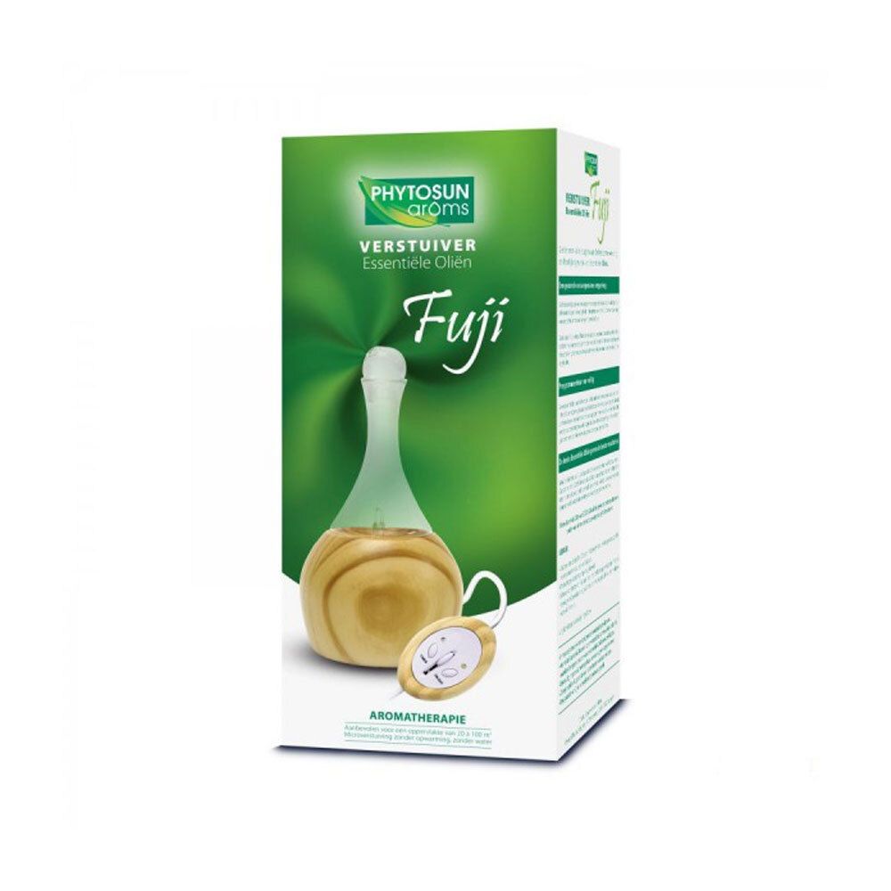 Emballage PHYTOSUN aroms. Inscription: Fuji, Aromathérapie. Image du produit.