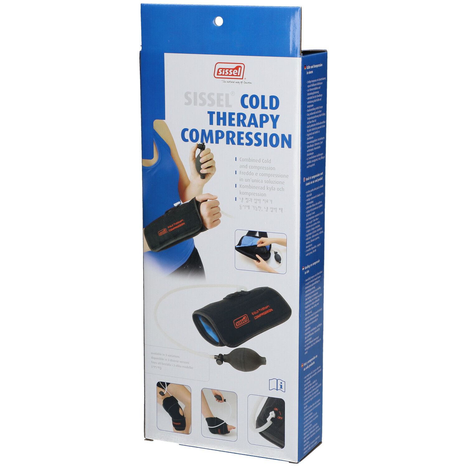 Emballage Sissel Cold Therapy Compression. Illustration du produit et illustrations.