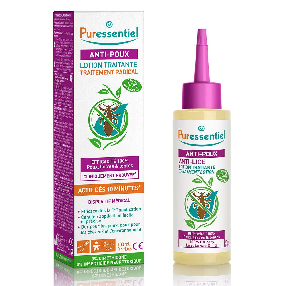 Puressentiel Anti-Luizen Lotion + Kam ok Nlfren 6,6x16,2x4,9 cm