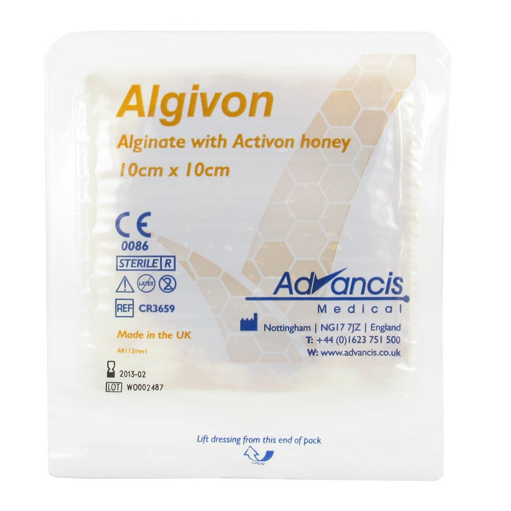 Algivon Pansement d'alginate imprégné de miel 100 % manuka