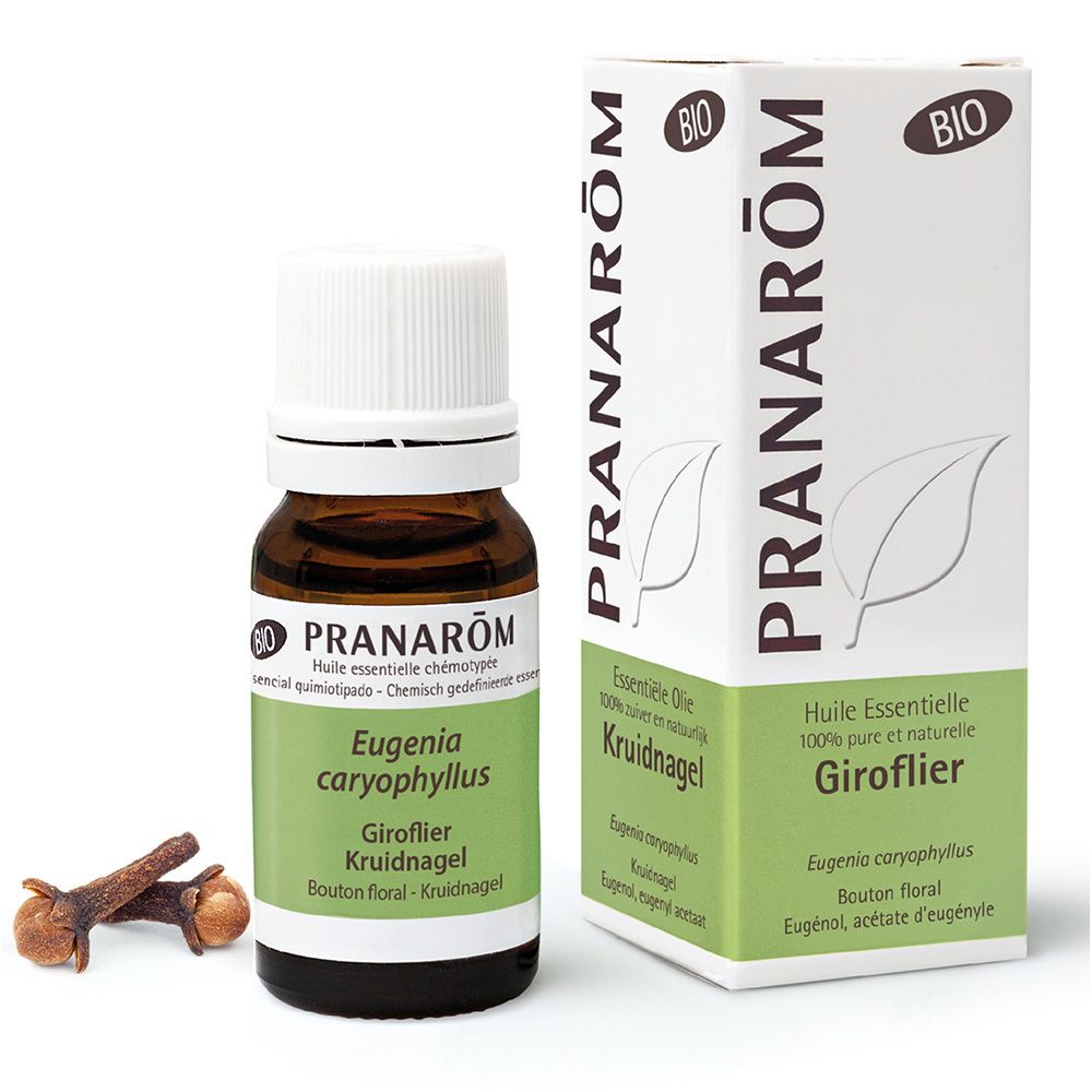 Pranarôm - Giroflier Bio - Huile Essentielle Chémotypée - Hygiène Bucco Dentaire & Santé Digestive -