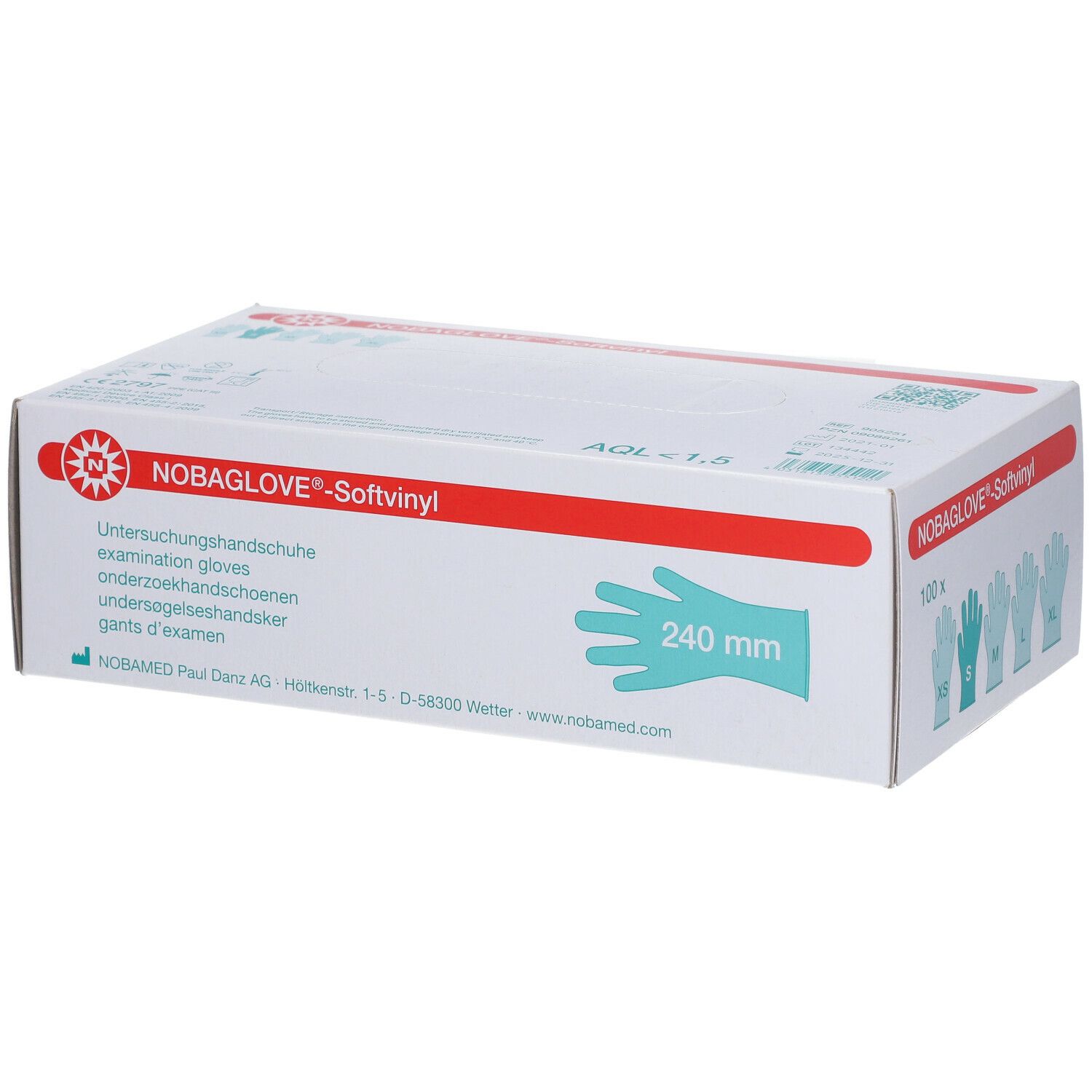 Nobaglove® Gants en vinyle souple taille S