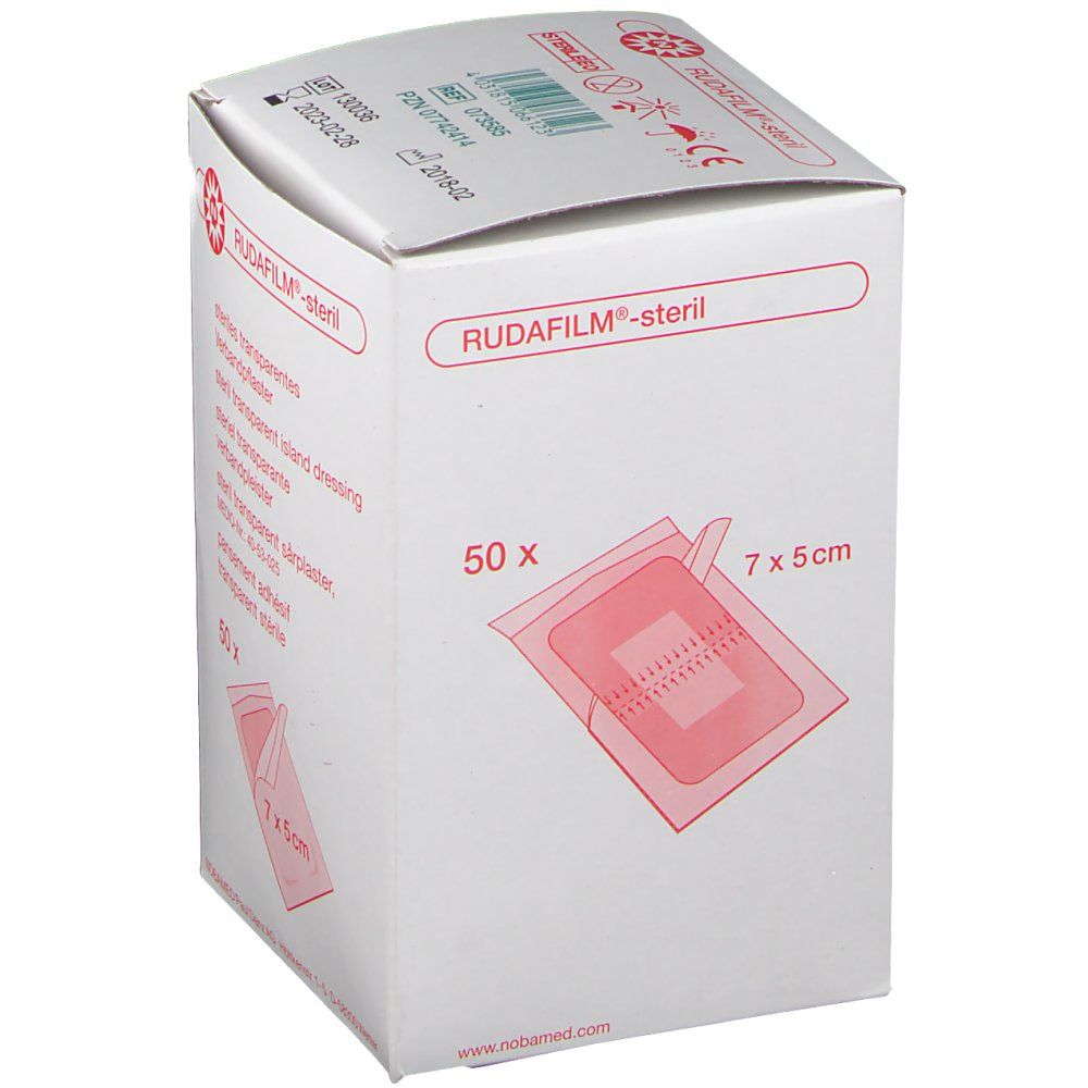 NOBA Rudafilm® Inselpflaster steril 7 cm x 5 cm 50 Stück