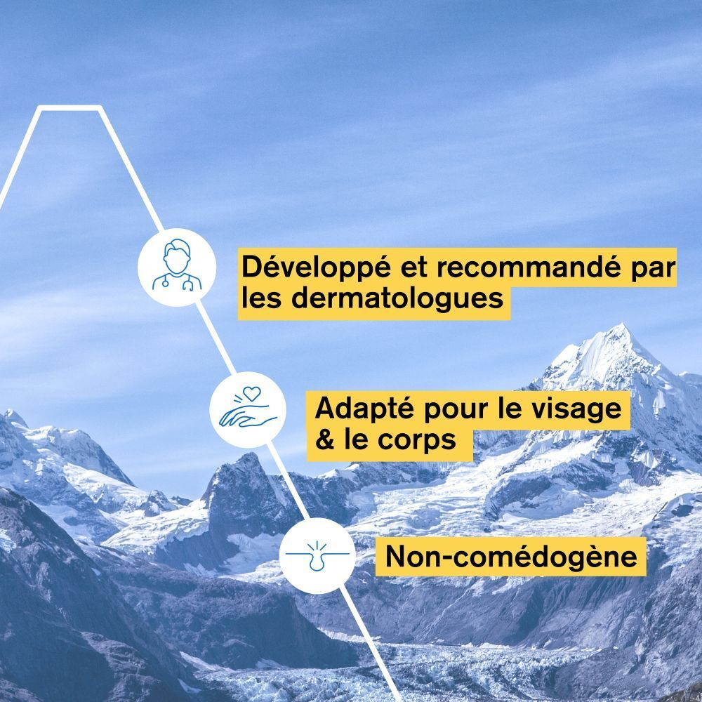 Trois produits côte à côte. Texte : Nettoyer, Hydrater, Apaiser.