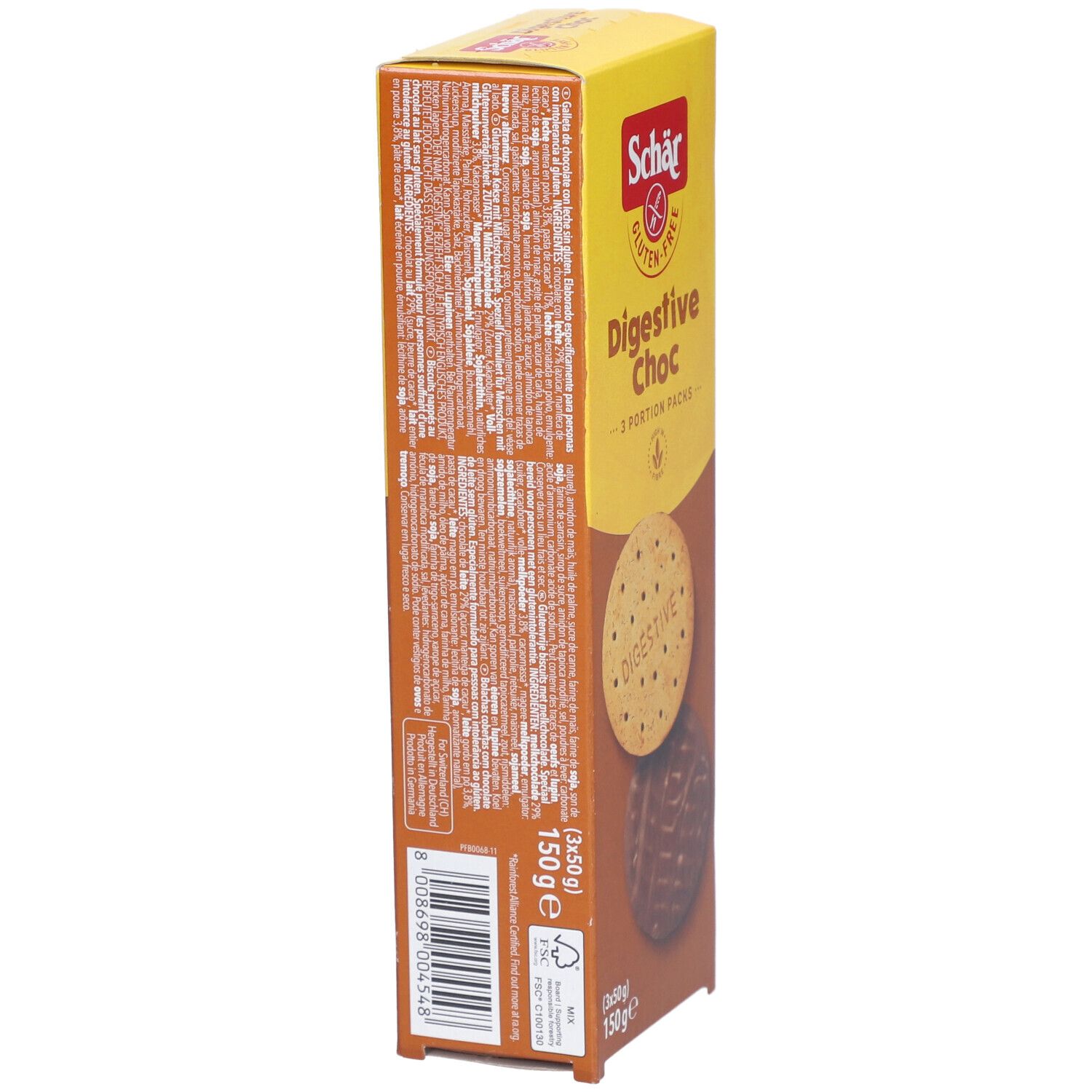 Schar Digestive Choc Glutenvrije Koekjes 150 g Kekse