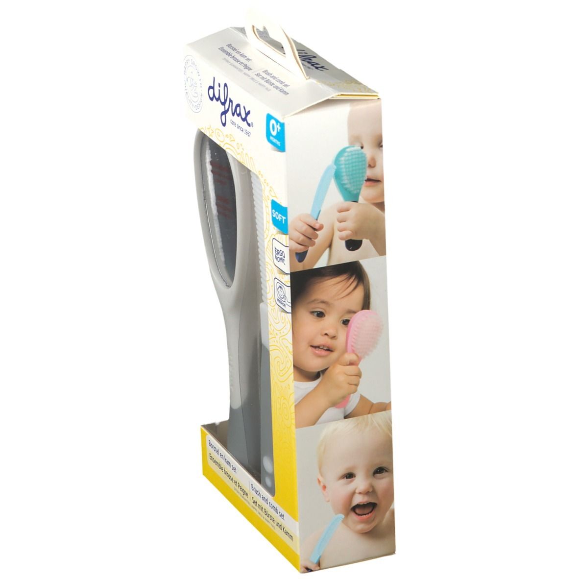 difrax® Babybürste und Kamm Set