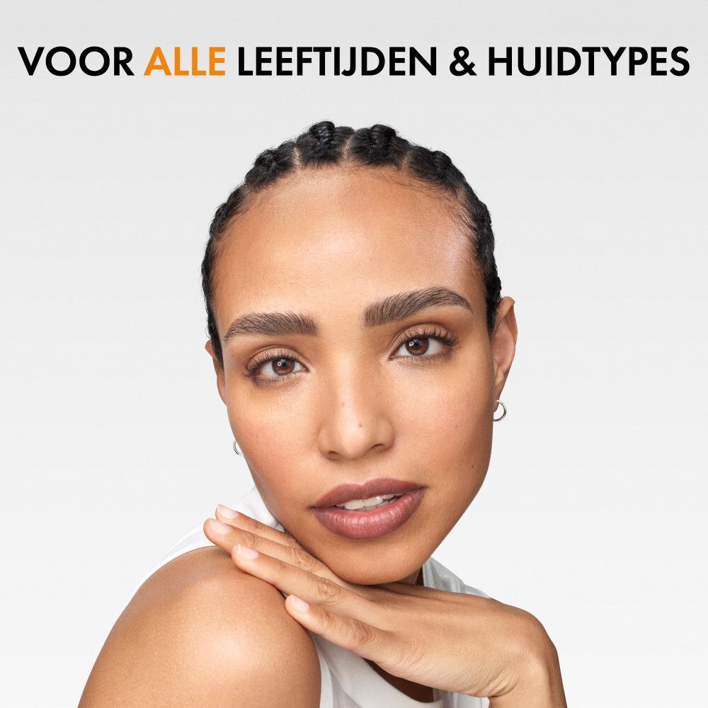 Verpakking. Vichy logo, productnaam en SPF 50. Voor gevoelige huid.