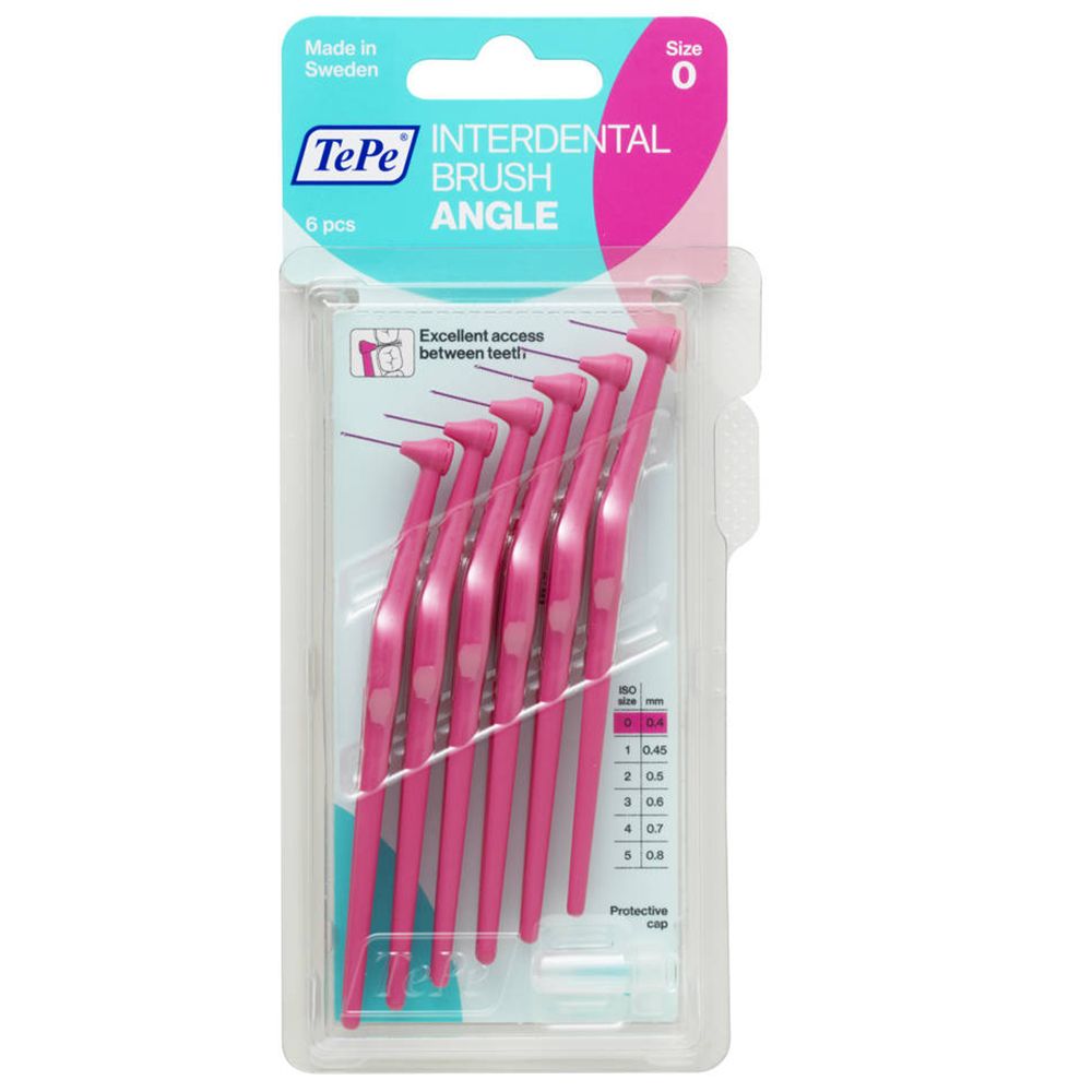 TePe® Brossettes Interdentaires Angle Rose 0- 0,40 mm
