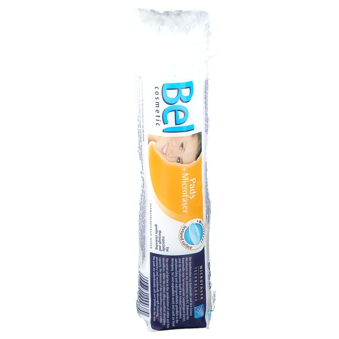 Paquet de tampons de coton Bel cosmetic. Pads + Microfibre. Visage de femme. Testé dermatologiquement.