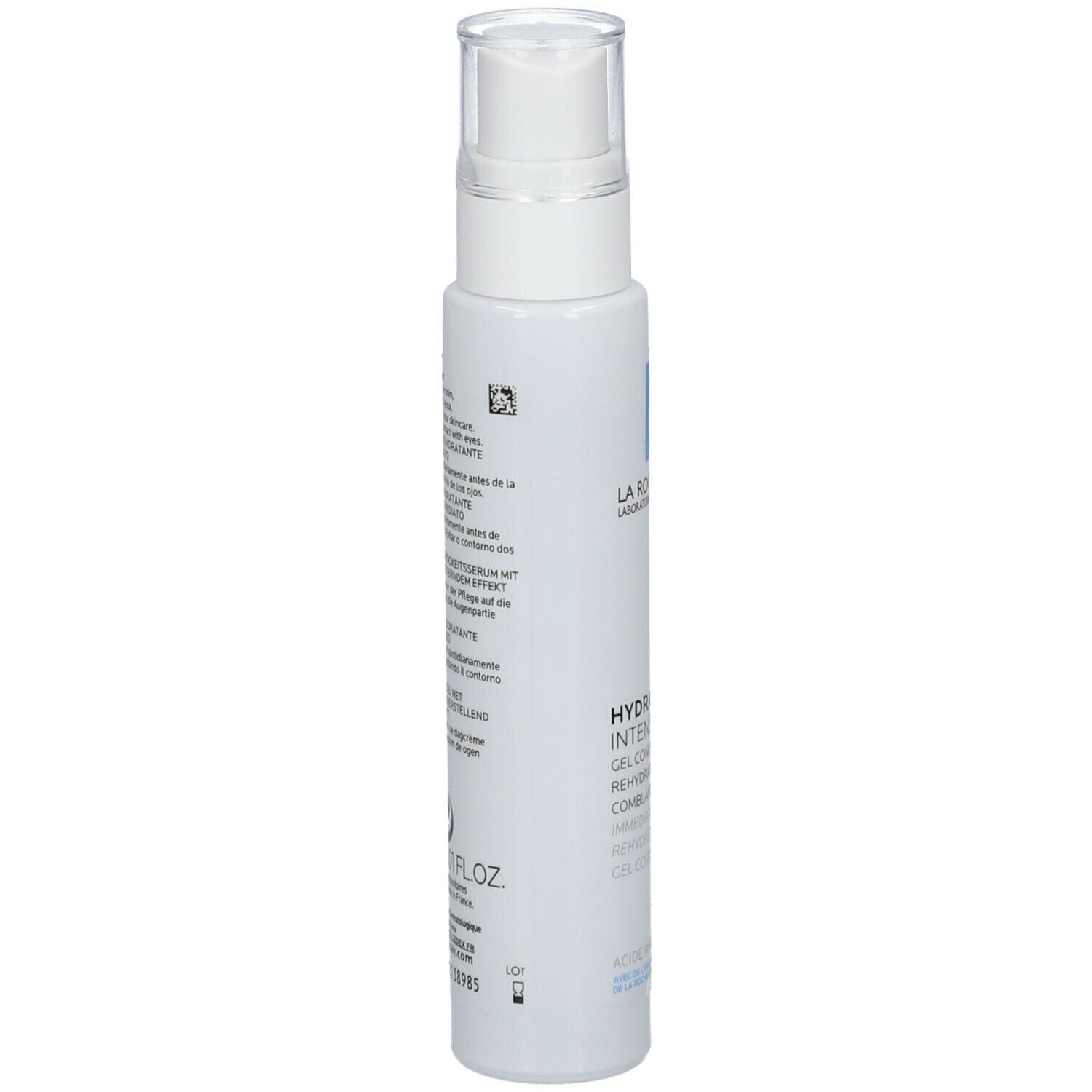 Dos du flacon blanc. Texte multilingue. Volume: 30 ml/1.01 FL.OZ.