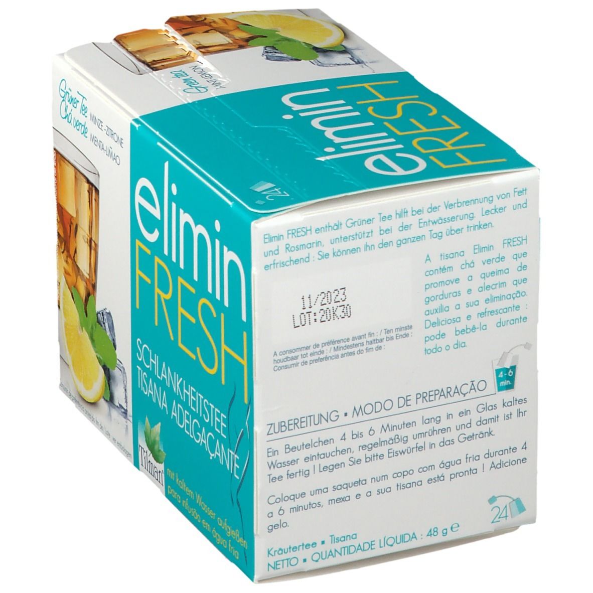 Tilman® elimin fresh Abnehmtee mit Minze & Zitrone