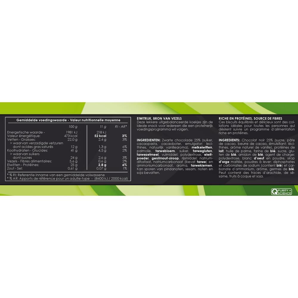 Dos de la boîte Kineslim avec informations nutritionnelles et liste des ingrédients. Texte en néerlandais et français.