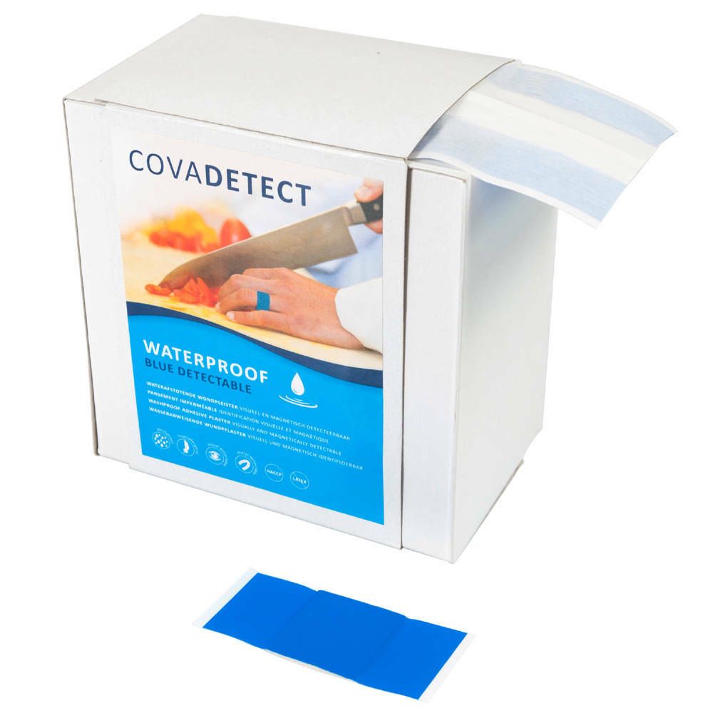 Cova Detect Pansement détectable waterproof Bleu 6 cm x 5 m