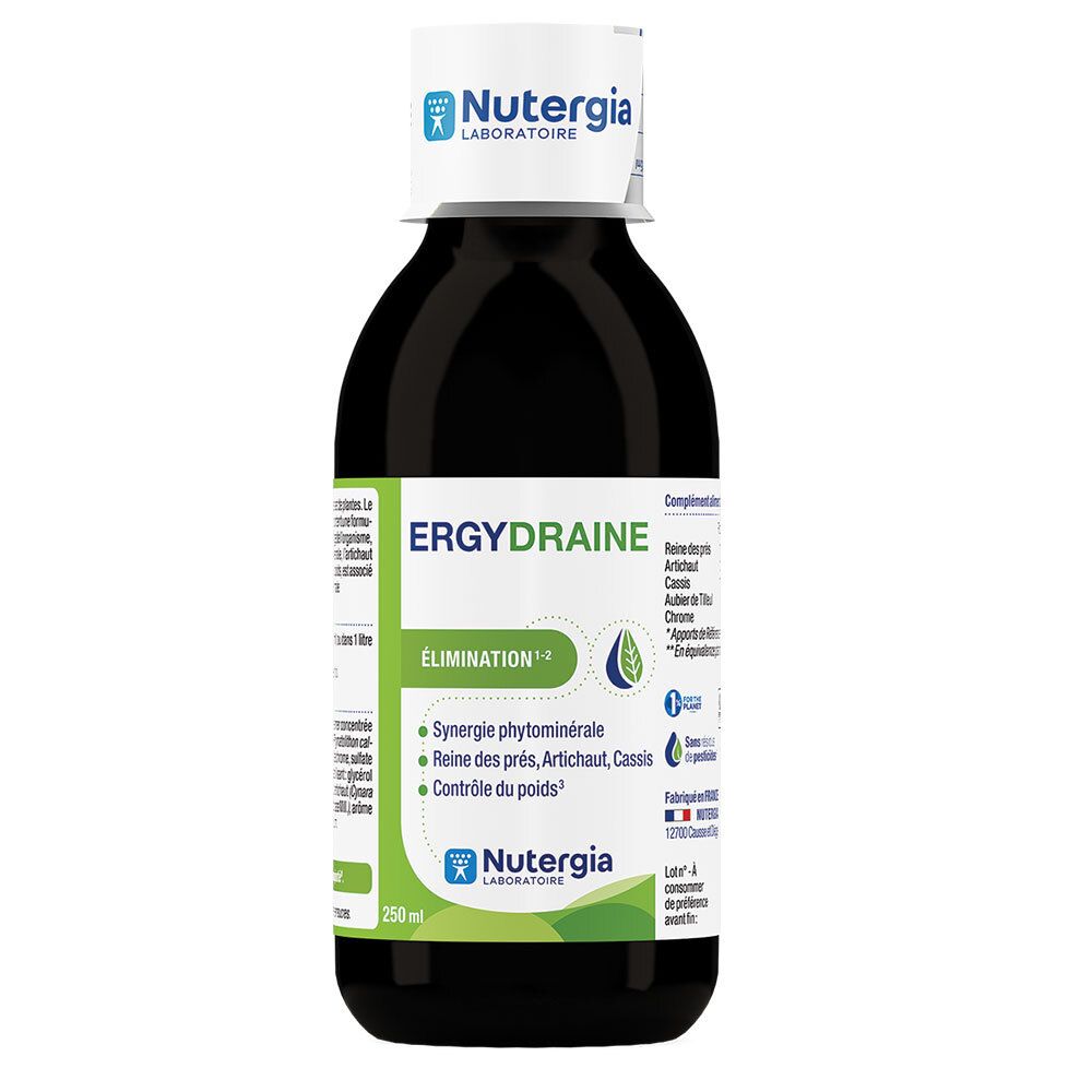 Nutergia Ergydraine | Eliminatie Detox en Gewichtscontrole 250 Oplossing