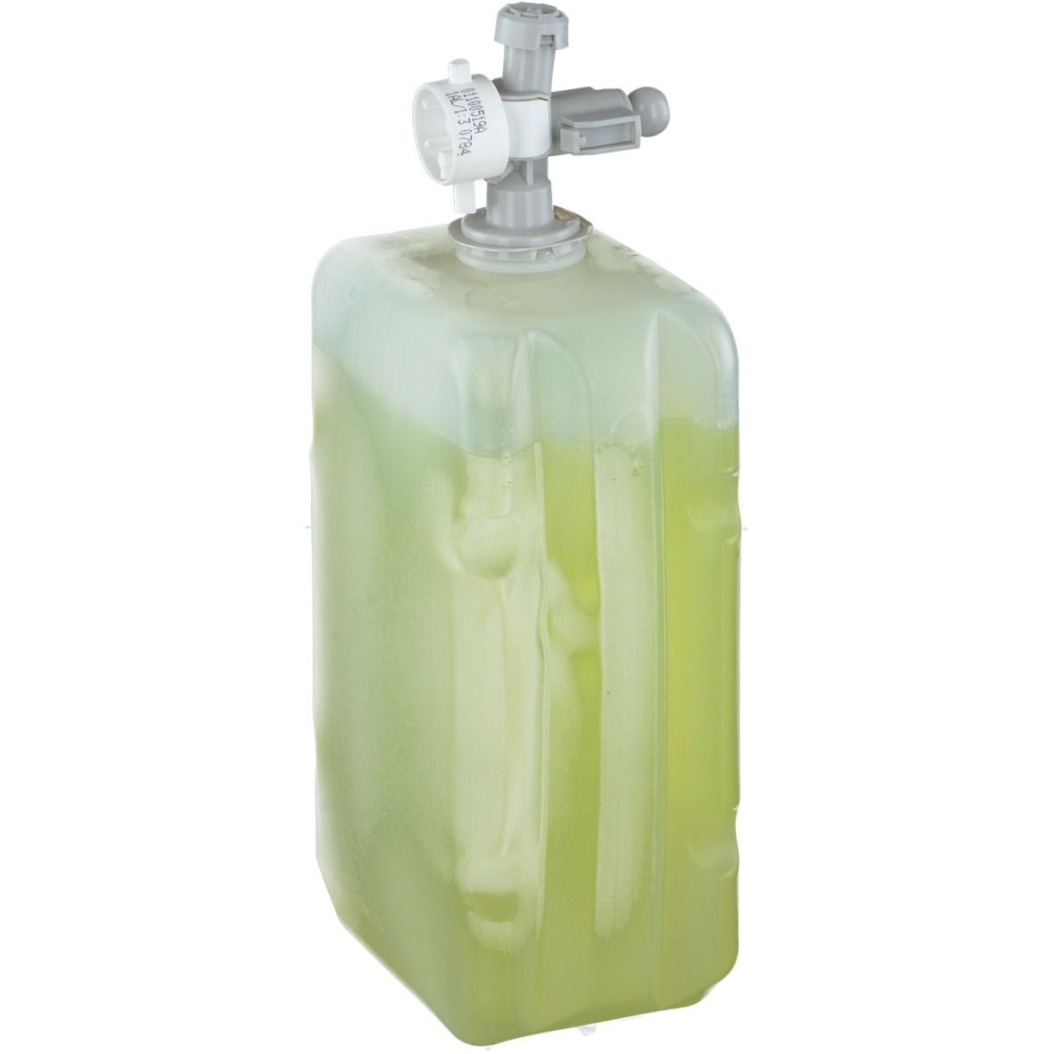 Récipient de lotion verte avec distributeur. Inscription: STOKO Refresh Wash Lotion. Volume: 1000 ml.