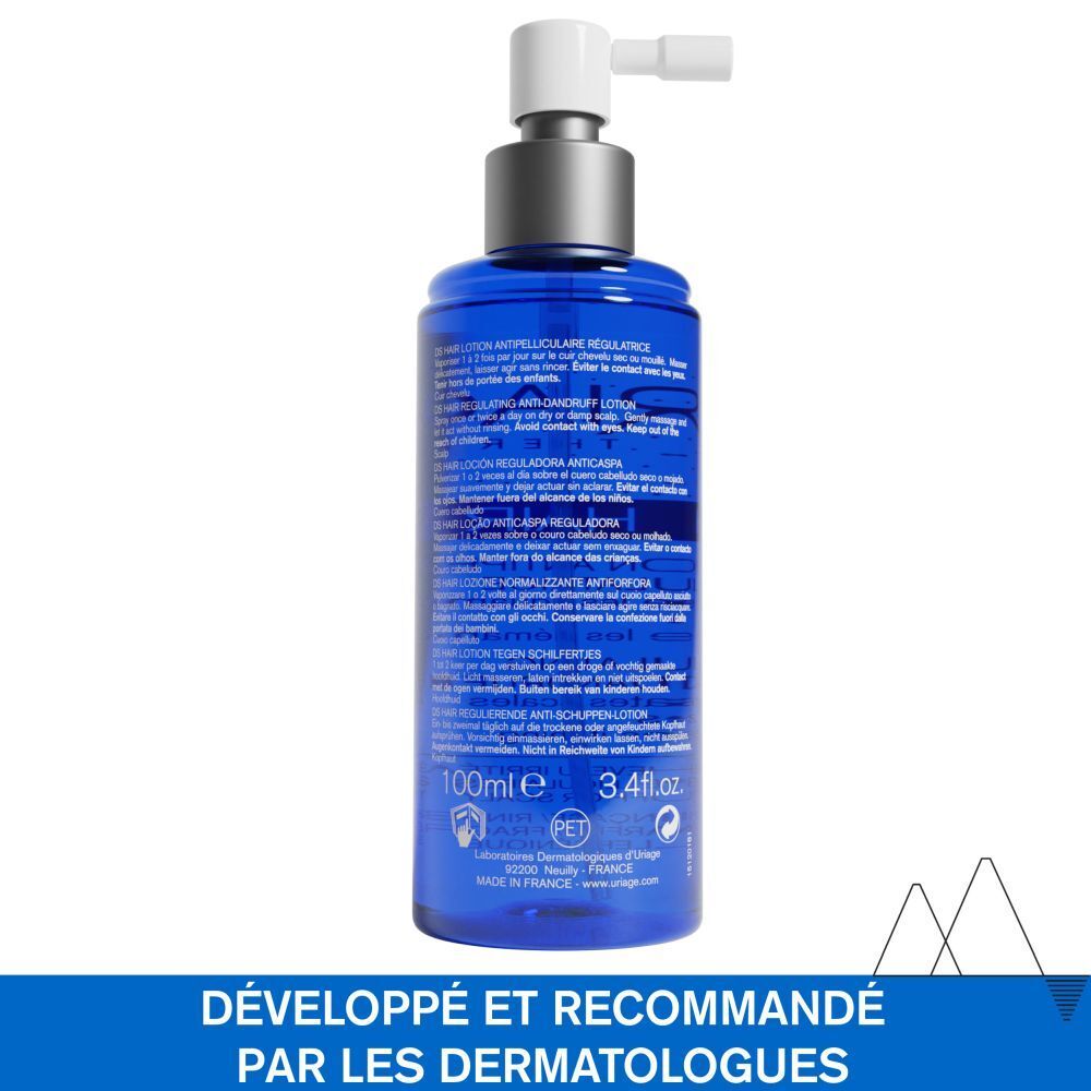 Uriage DS Hair Lotion. Texte en français.