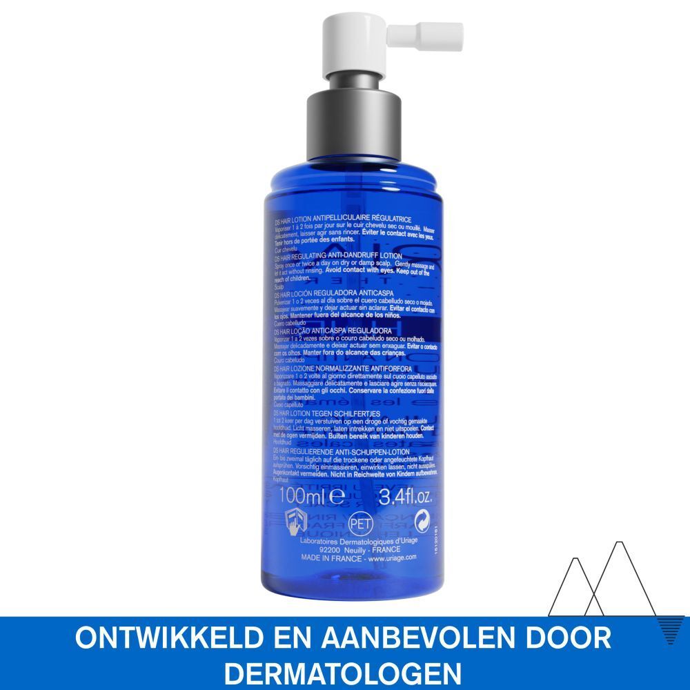Uriage DS Hair Lotion. Tekst in het Nederlands.