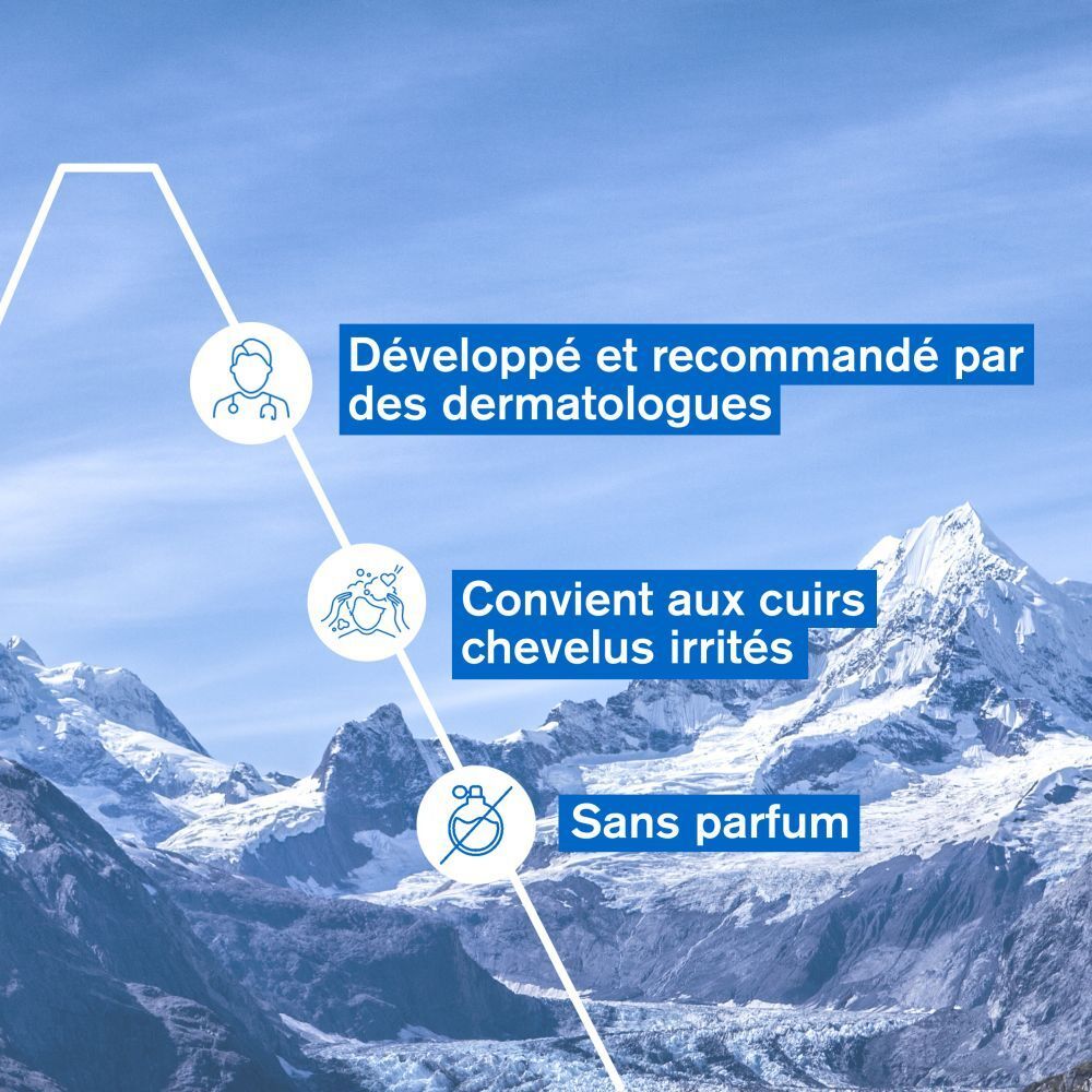 Uriage DS Hair Lotion et texte. Texte en français.