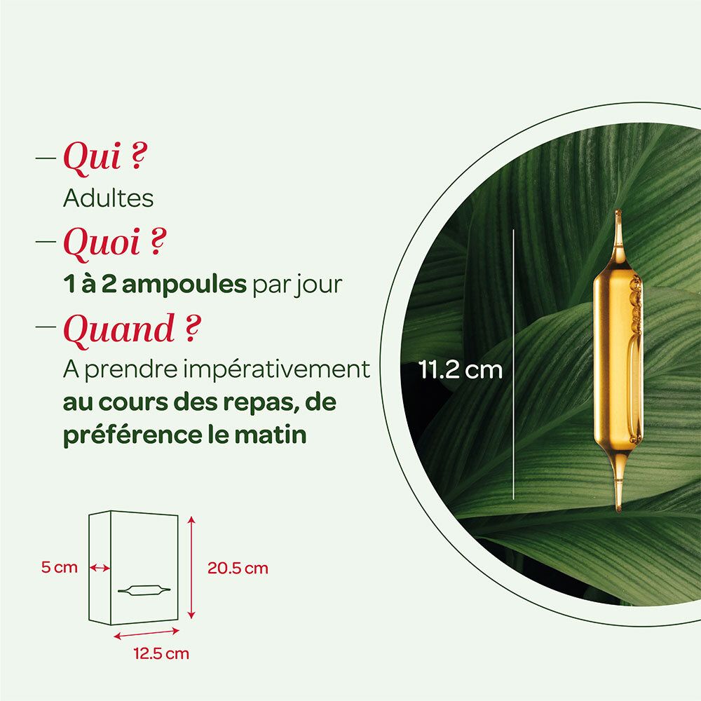 Emballage Actimincyl Bio. Texte, ampoules, label Bio. Avec d'autres produits.
