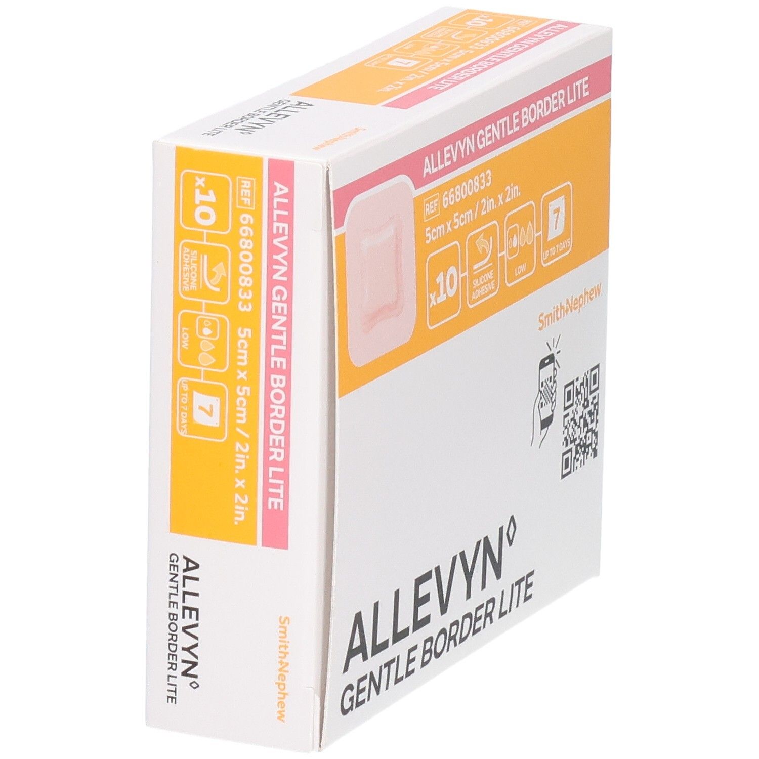 smith & nephew ALLEVYN Gentle Border Lite Schaumverband 5 x 5 cm