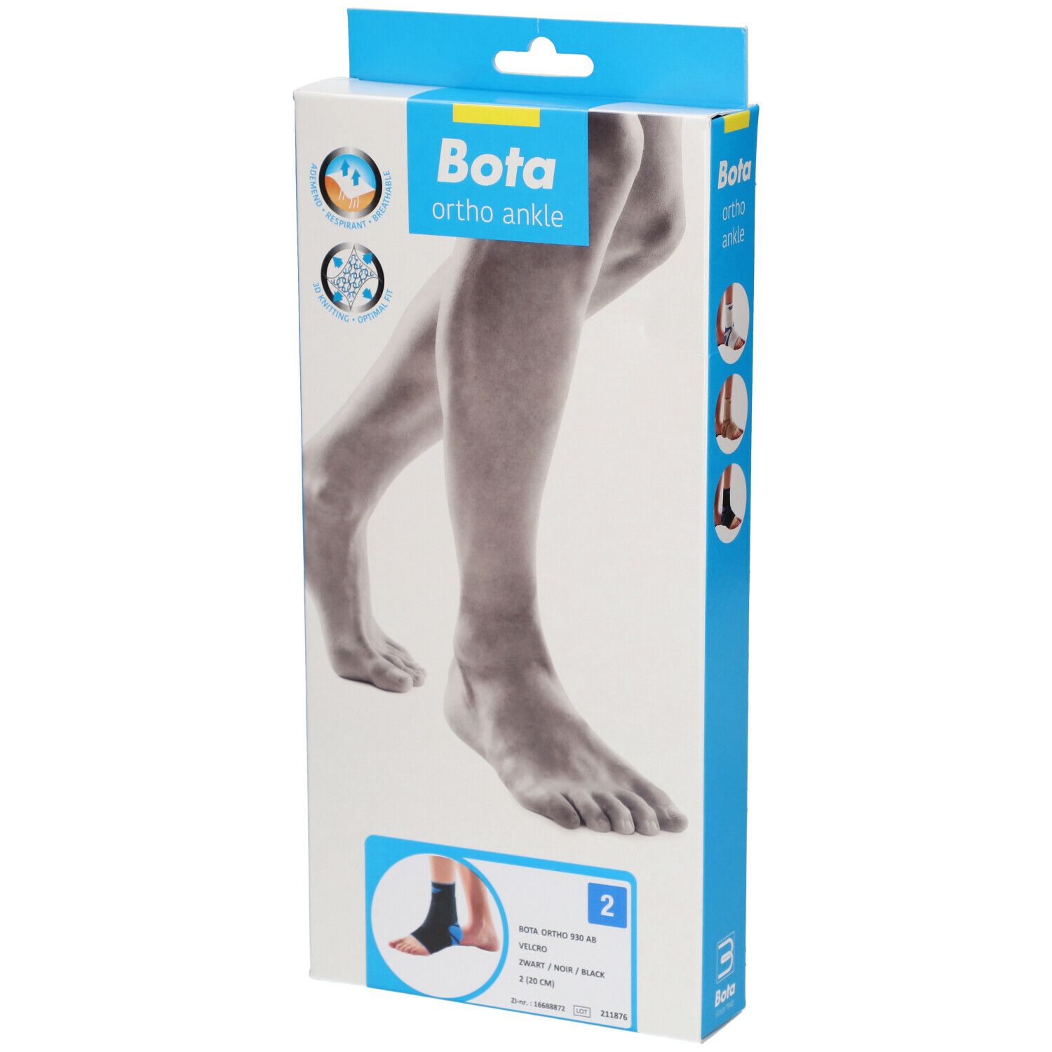 Bota Ortho AB 930 + Velcro Noir Taille 2