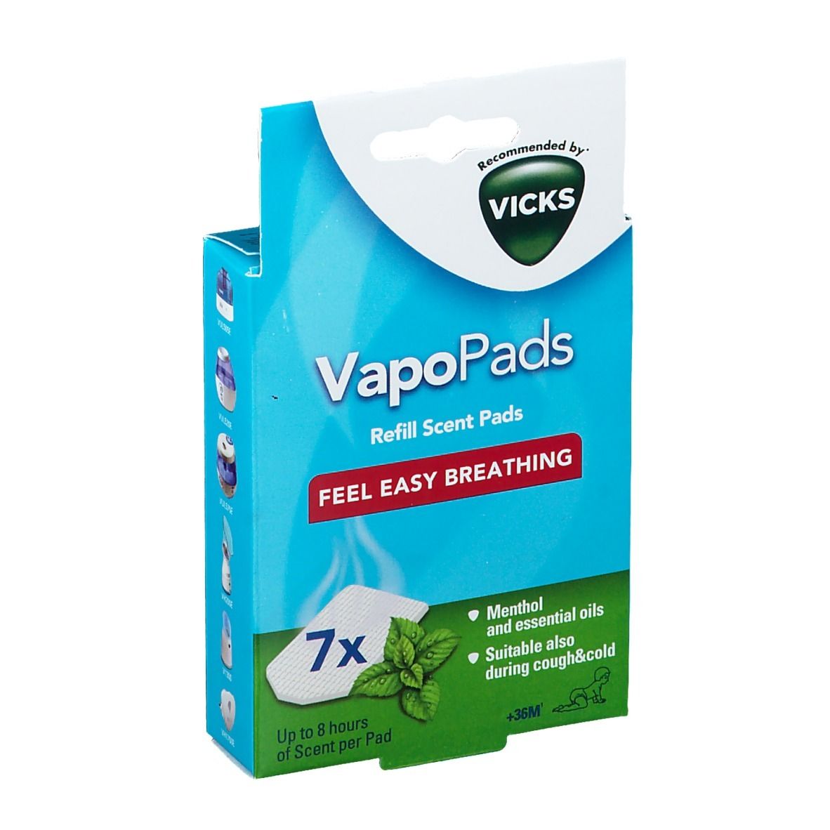 Vicks VH7 Vapopads Menthol +36 Mois
