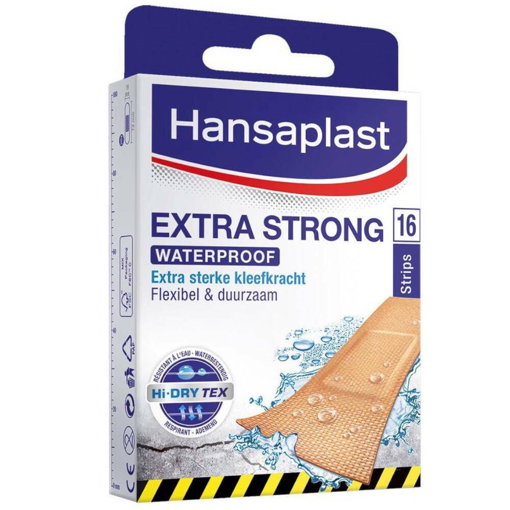 Hansaplast Extra-strong Waterproof Pansements 72 mm x 30 mm