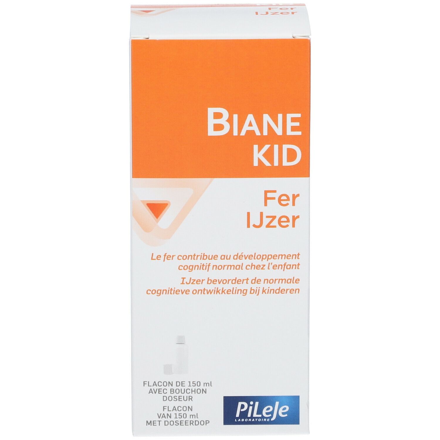 Verpakking BIANE KID Fer IJzer. Bevat ijzer. Merk Pileje.