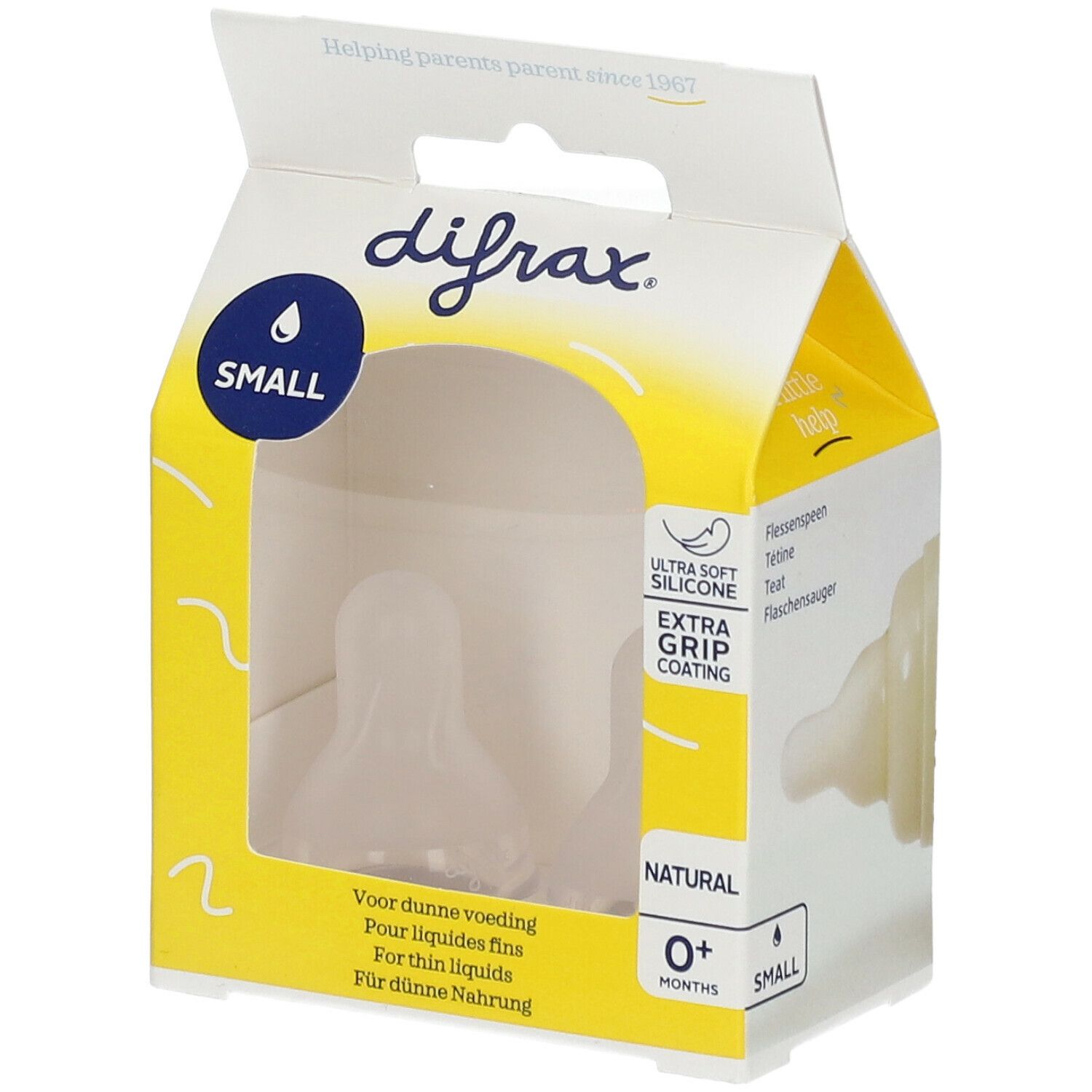 Difrax Natural Zuigspeen Kers Small 2 St Sauger