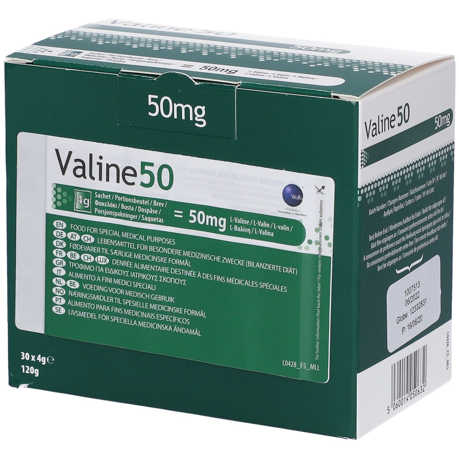 Vitaflo Valine 50 4G Poeder 30 Zakje