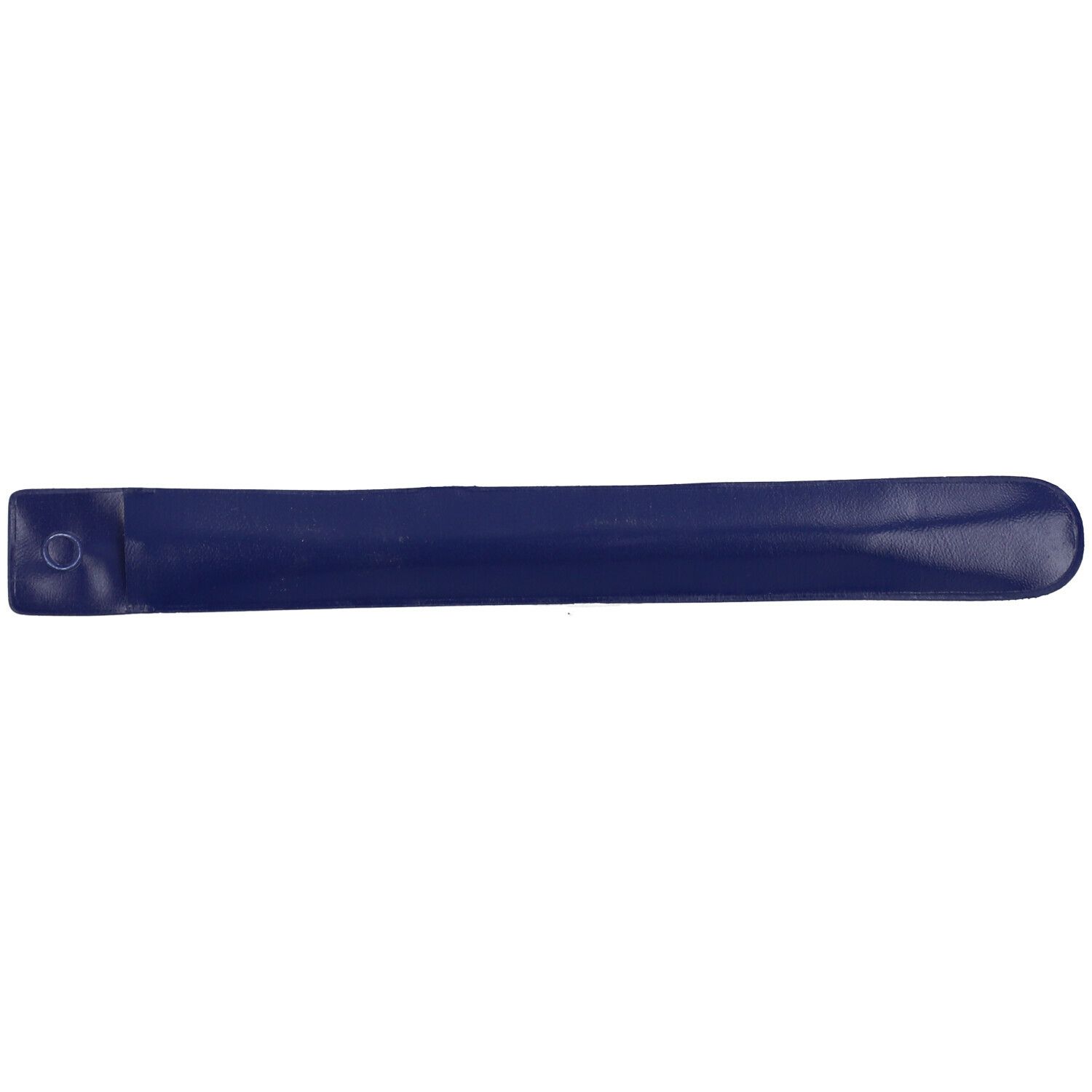 Pochette de protection bleue fermée pour instrument dentaire. Avec fermeture à bouton-pression.